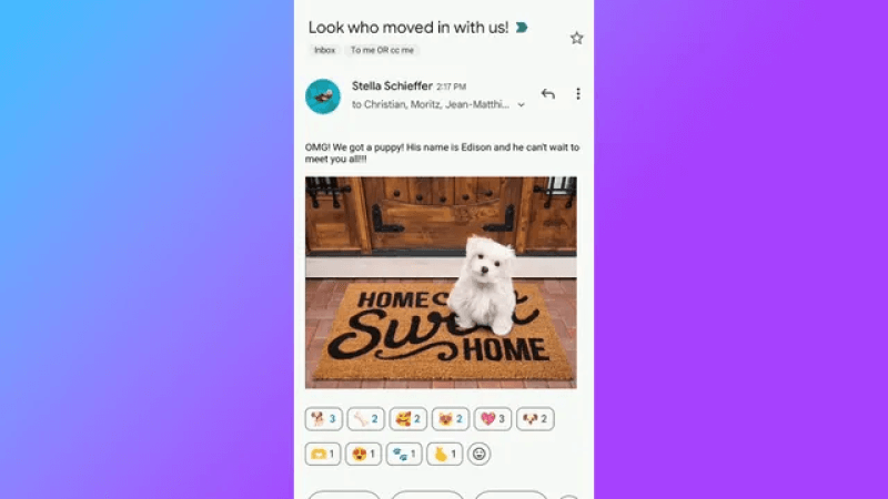 Novo recurso do Gmail: Agora você pode responder com emojis!