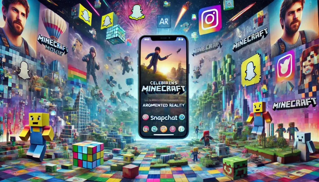 Snapchat Lança Efeitos De Realidade Aumentada Para Celebrar O Filme Minecraft 4 Snapchat E Minecraft
