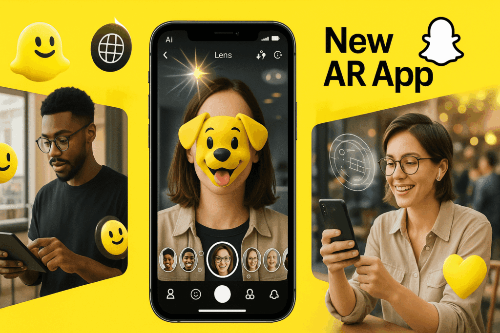 Snap Amplia O Acesso À Realidade Aumentada Com Novo App Móvel Do Lens Studio 3 Lens Studio Do Snapchat