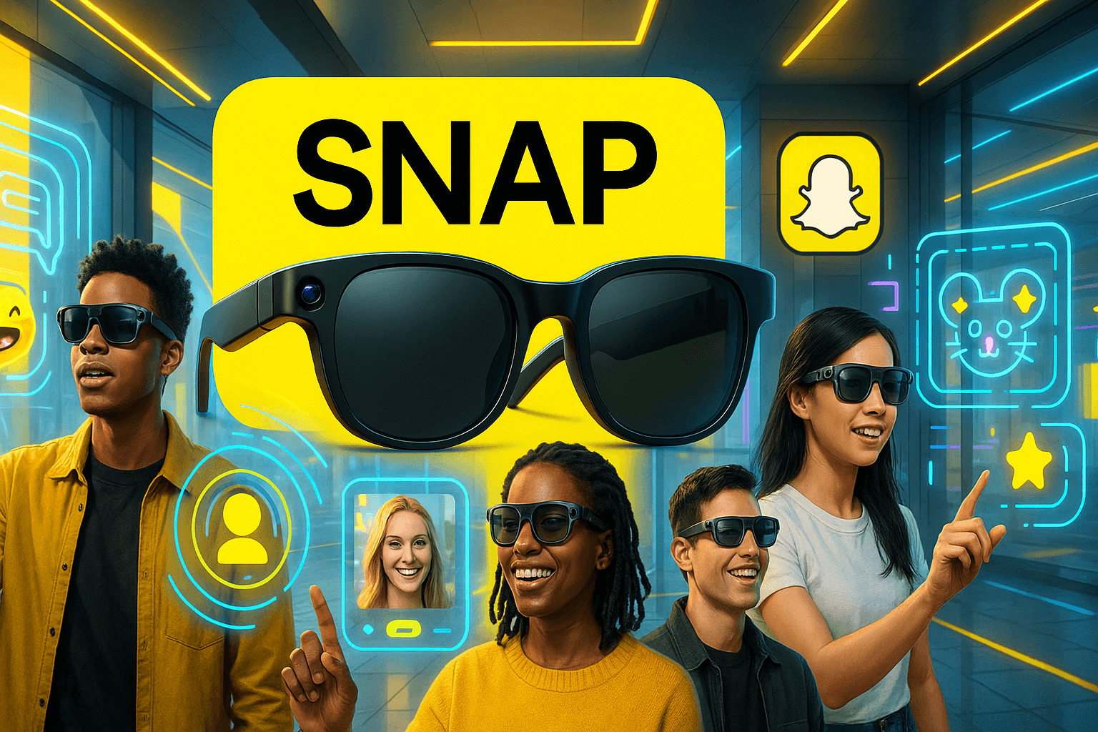 Snap Define Snap mira o futuro com lançamento antecipado dos novos óculos de ...