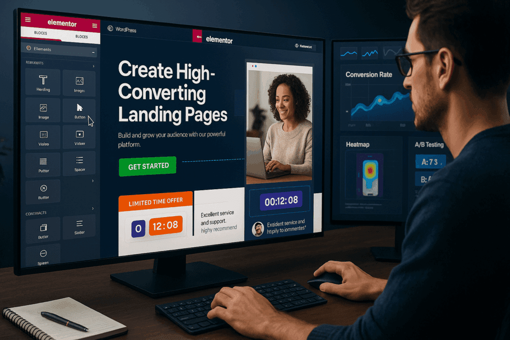 Landing Pages Irresistíveis Usando Elementor