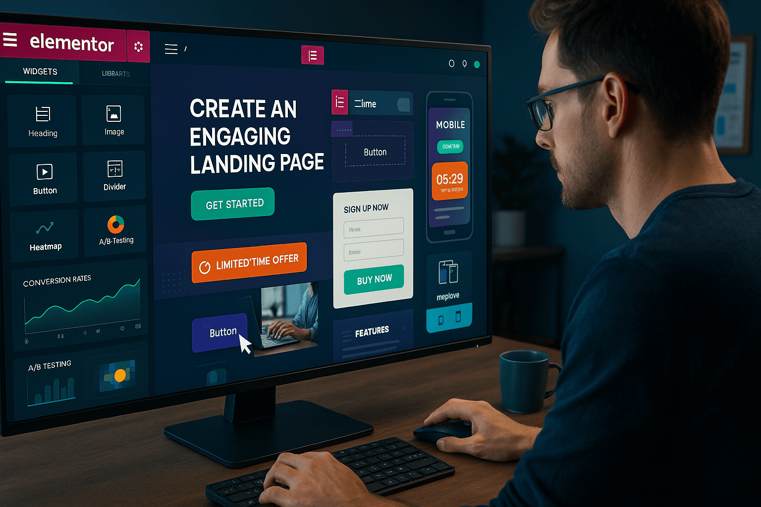 Domine O Jogo Da Conversão: Como Criar Landing Pages Irresistíveis Usando Elementor 2 Landing Pages Irresistíveis Usando Elementor